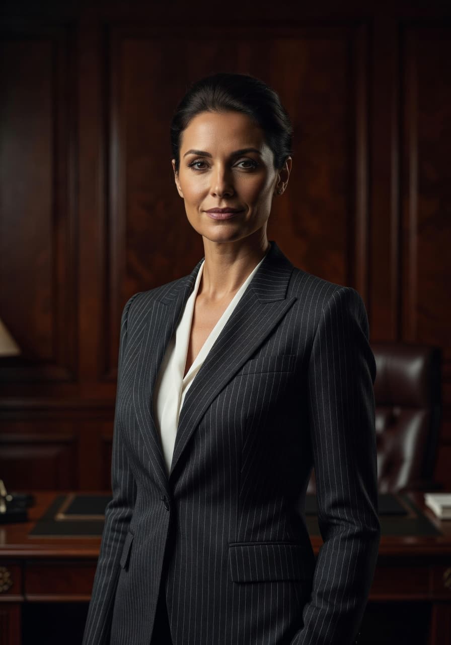 Executive AI business portrait sample from SelfAI