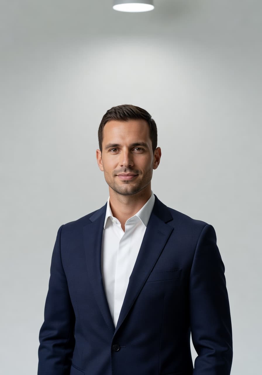 Studio AI headshot example from SelfAI